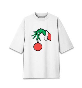 Женская Хлопковая футболка оверсайз Grinch / Гринч