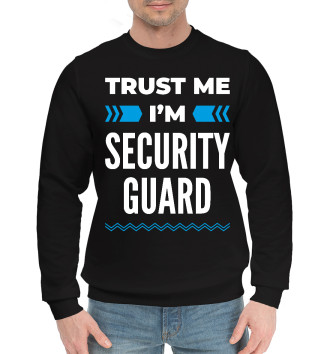 Мужской Хлопковый свитшот Trust me I'm Security guard