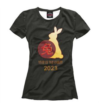 Женская Футболка Китайский кролик