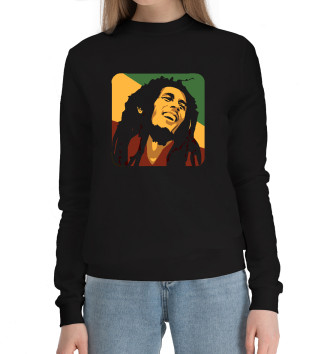 Женский Хлопковый свитшот Bob Marley