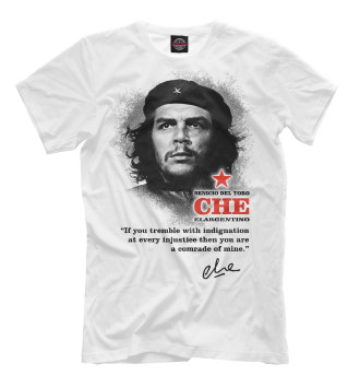 Мужская Футболка Che (белый фон)