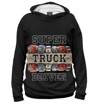 Женское Худи Super Truck Driver