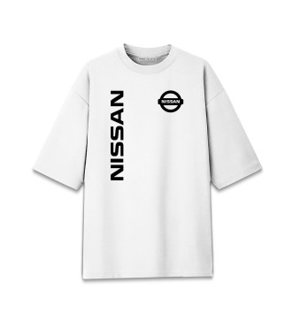 Мужская Хлопковая футболка оверсайз Nissan