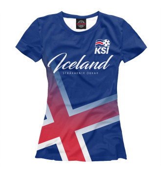 Женская Футболка Исландия