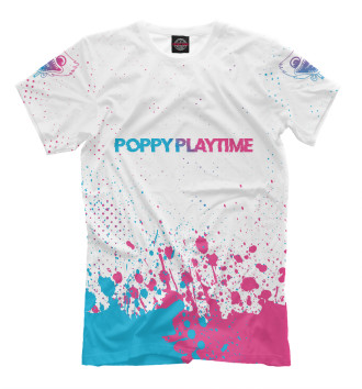 Футболка для мальчиков Poppy Playtime Neon Gradient (splash)