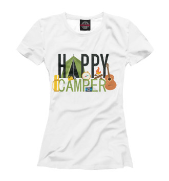 Футболка для девочек Happy camper