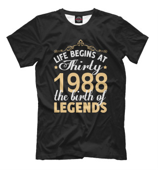 Мужская футболка 1988 - Рождение легенды