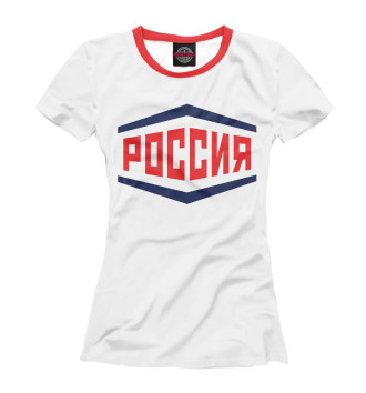 Футболка для девочек РОССИЯ