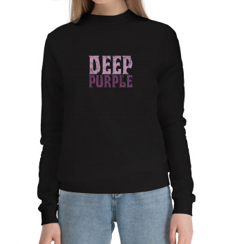 Женский Хлопковый свитшот Deep Purple
