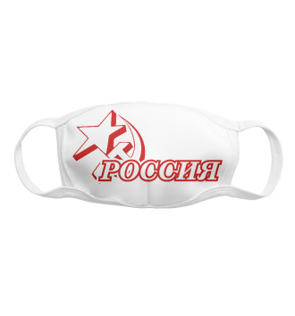 Маска для девочек Герб России (красный)