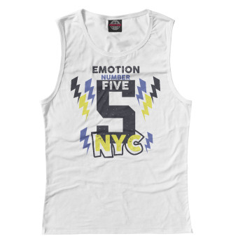 Женская Майка Emotion number five NYC 5