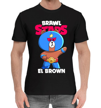 Мужская Хлопковая футболка Brawl Stars, El Brown