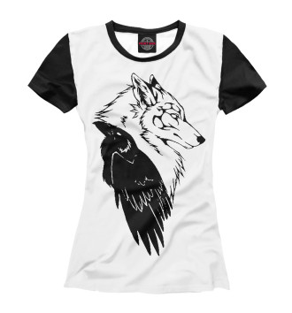 Футболка для девочек Wolf & Raven