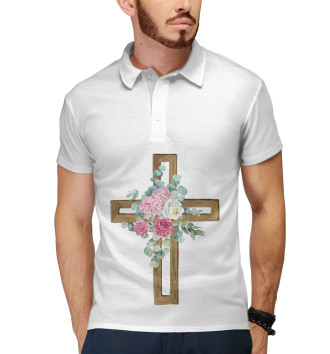 Мужское Поло Крест в цветах