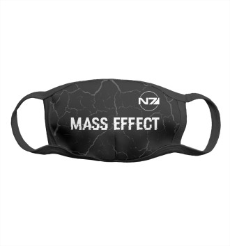 Мужская Маска Mass Effect Glitch Black (трещины)