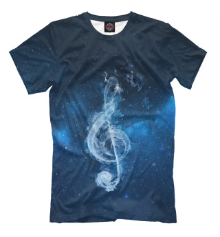 Мужская футболка Космическая музыка