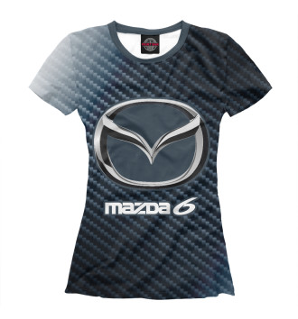 Женская Футболка Mazda 6 - Карбон