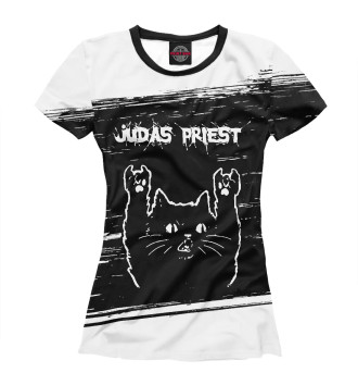 Женская Футболка Judas Priest | Рок Кот