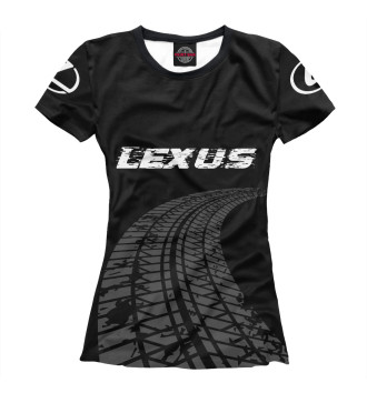 Женская Футболка Lexus Speed Tires на темном