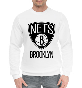 Мужской Хлопковый свитшот Brooklyn Nets