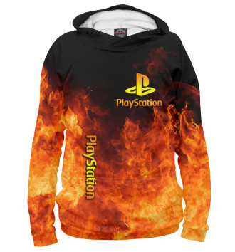 Женское Худи Playstation в огне