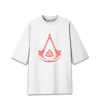 Мужская Хлопковая футболка оверсайз Assassin's Creed