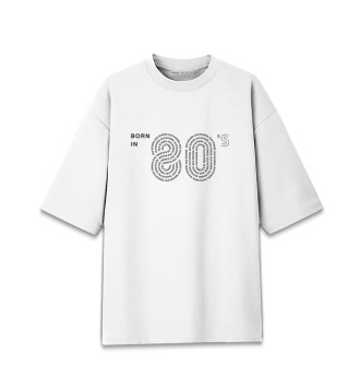 Женская Хлопковая футболка оверсайз Old school 80s