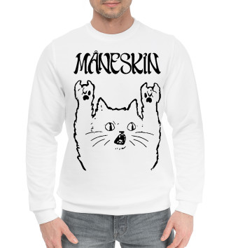 Мужской Хлопковый свитшот Maneskin - Rock Cat