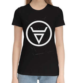 Женская Хлопковая футболка Обереги - Символ Велеса