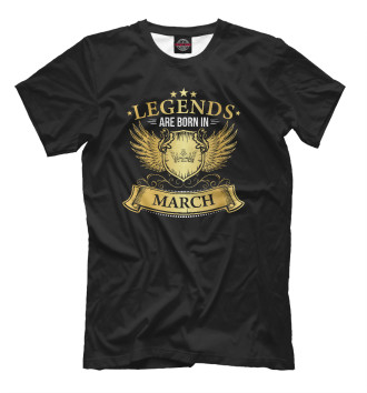 Футболка для мальчиков Legends Are Born In March