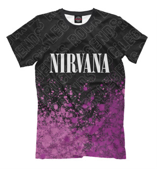 Мужская футболка Nirvana Rock Legends (пурпур)