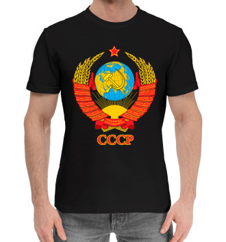 Мужская Хлопковая футболка Герб СССР