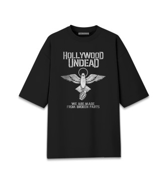 Мужская Хлопковая футболка оверсайз Hollywood Undead