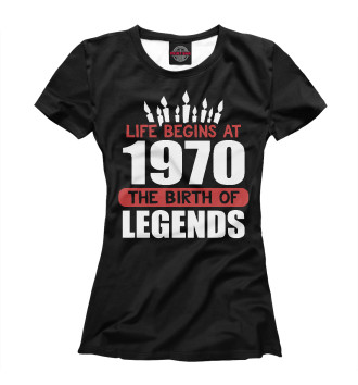 Женская Футболка 1970 - рождение легенды