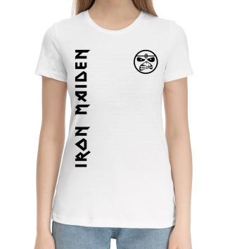 Женская Хлопковая футболка Iron Maiden