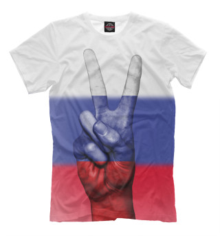 Мужская футболка Флаг России