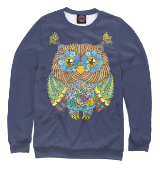 Мужской Свитшот Friendly Zentangle Owl