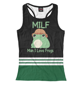 Женская Борцовка Milf Man I love Frogs