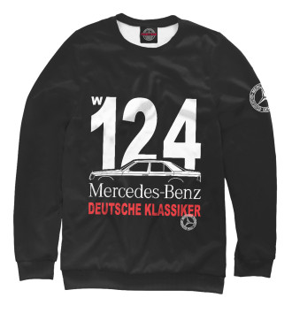 Женский Свитшот Mercedes W124 немецкая классика