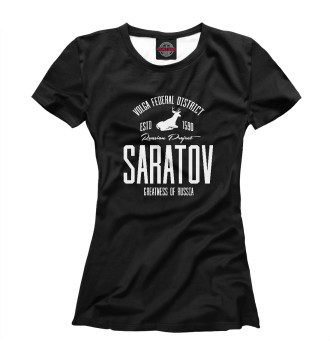 Женская Футболка Саратов Iron