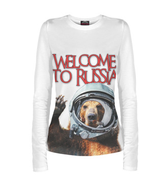 Женский Лонгслив Welcome to Russia