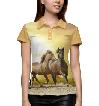 Женское Поло 3 коня