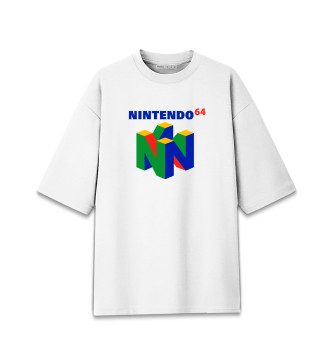 Женская Хлопковая футболка оверсайз Nintendo
