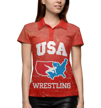 Женское Поло USA wrestling