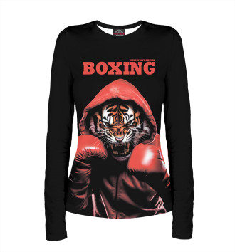 Женский Лонгслив Boxing tiger