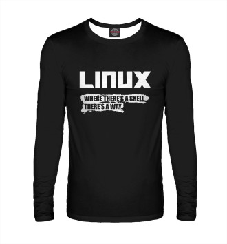 Мужской Лонгслив Linux