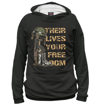 Женское Худи Their lives your freedom