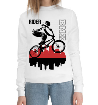 Женский Хлопковый свитшот Rider bmx