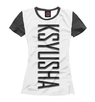 Женская Футболка Ksyusha-carbon