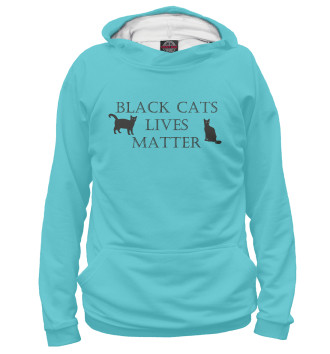 Худи для девочек Black cats lives matter